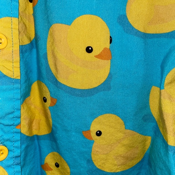 Tipsy Elves MEN'S RUBBER DUCKY HAWAIIAN SHIRT - Picture 2 of 6